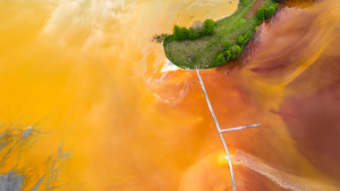 iaz de decantare a unei mine de cupru