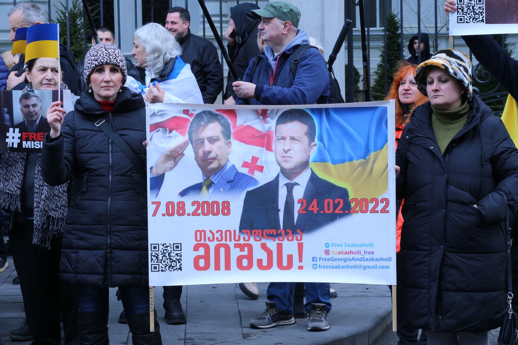 Fostul președinte georgian, Saakașvili, i-a cerut lui Zelenski să îi acorde statutul de prizonier în războiul Rusiei împotriva Ucrainei