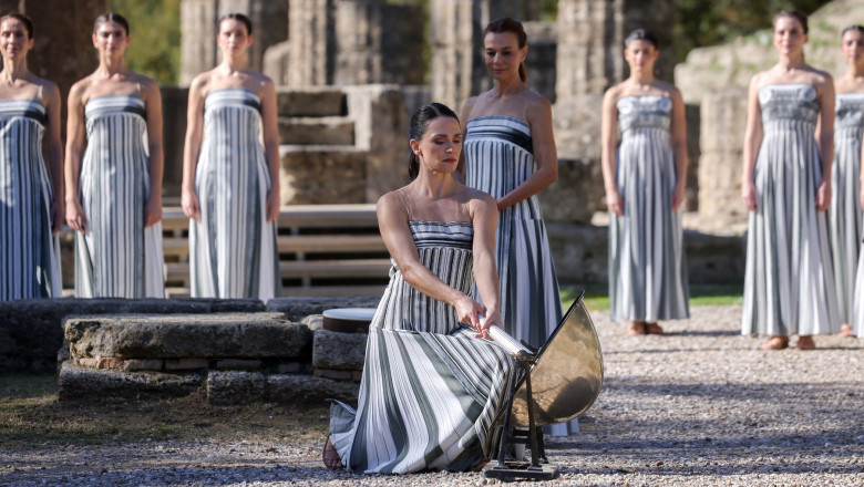 Rehearsal held for Milano Cortina 2026 Olympic Flame Lighting Ceremony in Greece