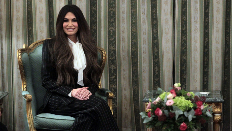 U.S. Ambassador Kimberly Guilfoyle presents her letters of credence to Greek President Konstantinos Tasoulas at an official ceremony held at the Presidential Mansion in Athens, formally beginning her tenure as the United States’ chief diplomat in Greece.