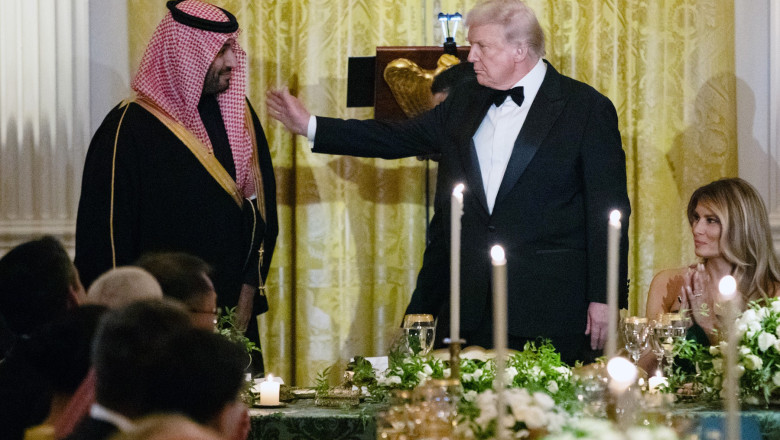 President Trump Hosts Dinner For Saudi Crown Prince at the White House in Washington