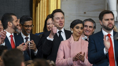 Elon Musk, la învestirea lui Donald Trump