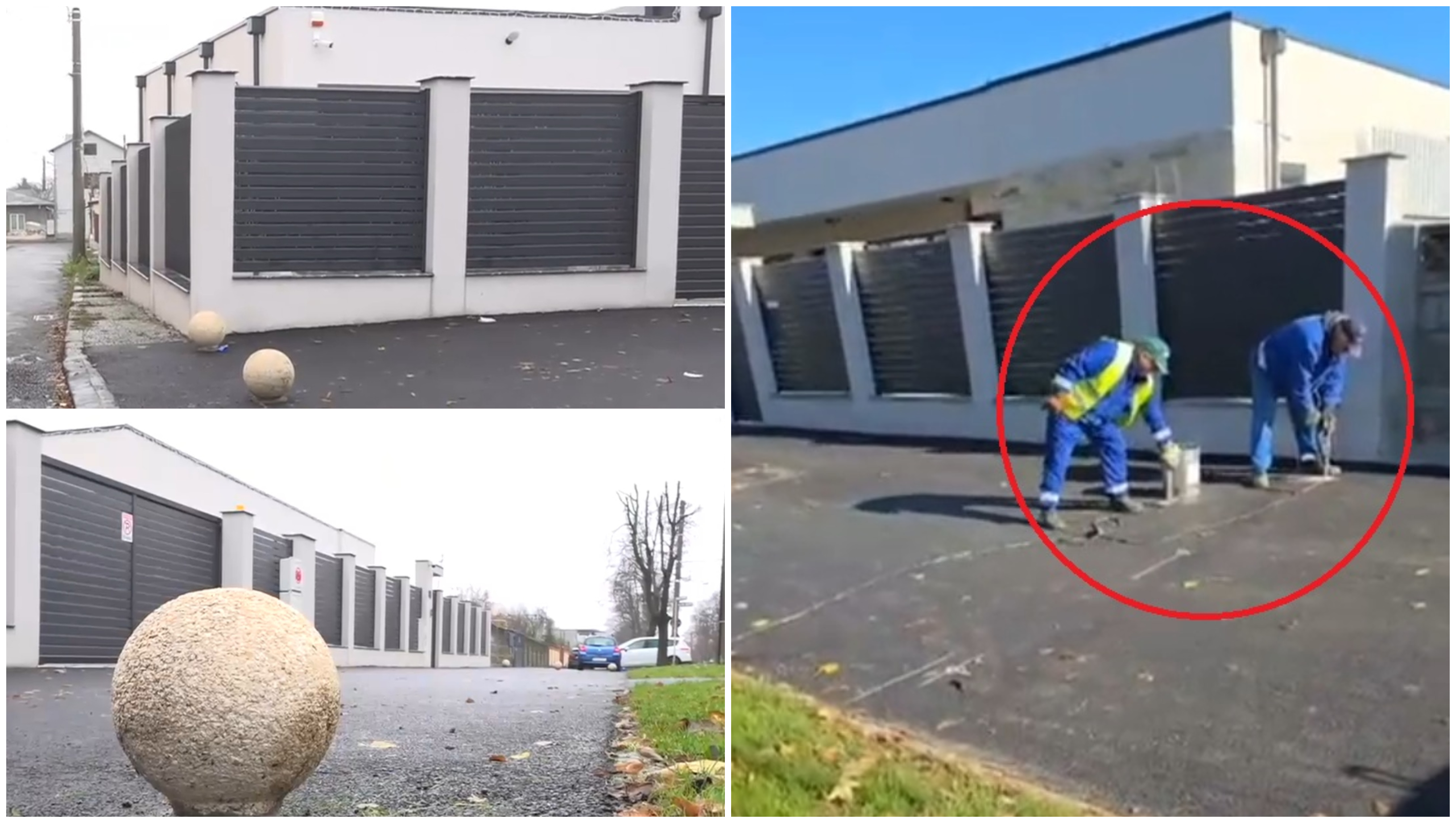 O familie din Galați s-a făcut stăpână pe trotuar, cu girul primăriei. Proprietara se încurcă în declarații