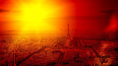 Heat wave in Paris France