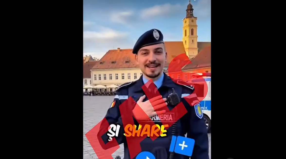 Video fals generat de AI: Un jandarm îl promovează pe Călin Georgescu. Avertismentul Jandarmeriei