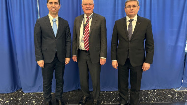 Mihai Popșoi, Keith Kellogg și Igor Grosu, la întâlnirea din SUA. Foto Facebook Igor Grosu