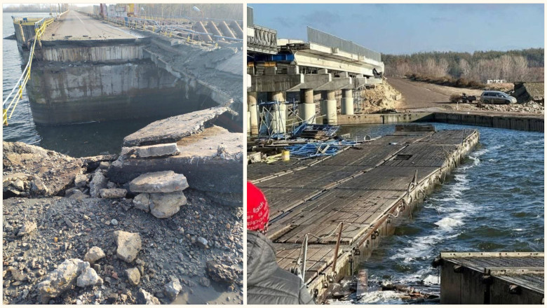 Ucraina pierde temporar o rută vitală pentru trupele din Harkov. Barajul Peceneg a fost lovit de o rachetă rusească