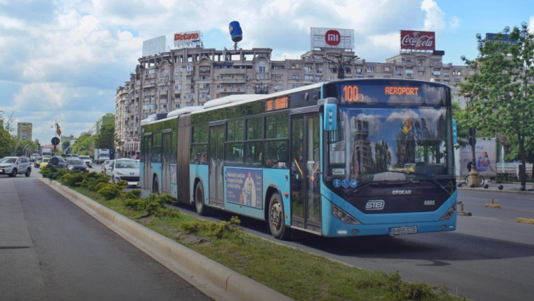Transportul public din zona Aeroportului Otopeni va fi reorganizat începând de luni: autobuzele 100 şi 442 vor circula pe o arteră nouă