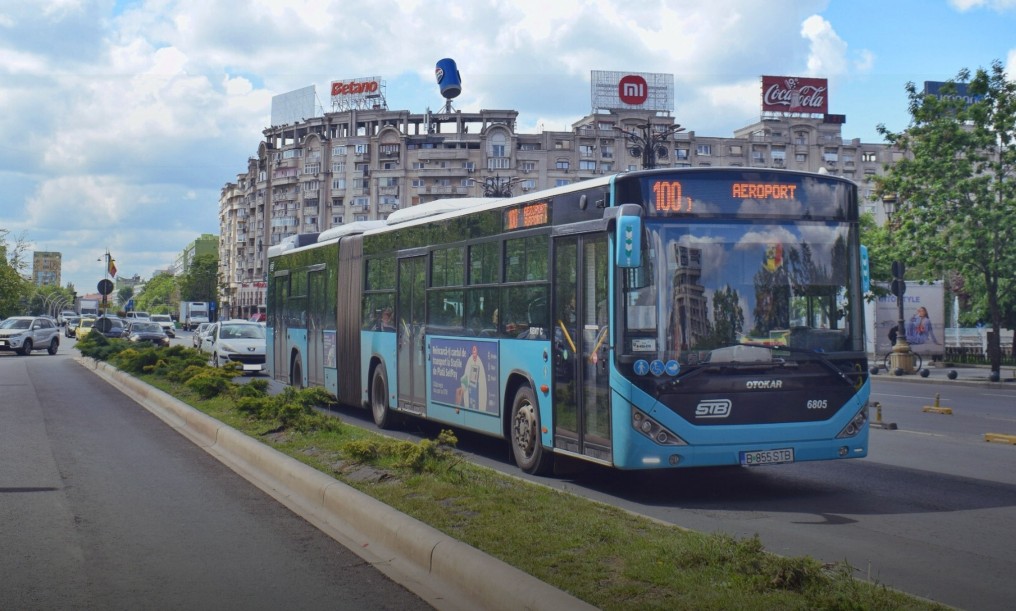 Transportul public din zona Aeroportului Otopeni va fi reorganizat începând de luni: autobuzele 100 şi 442 vor circula pe o arteră nouă