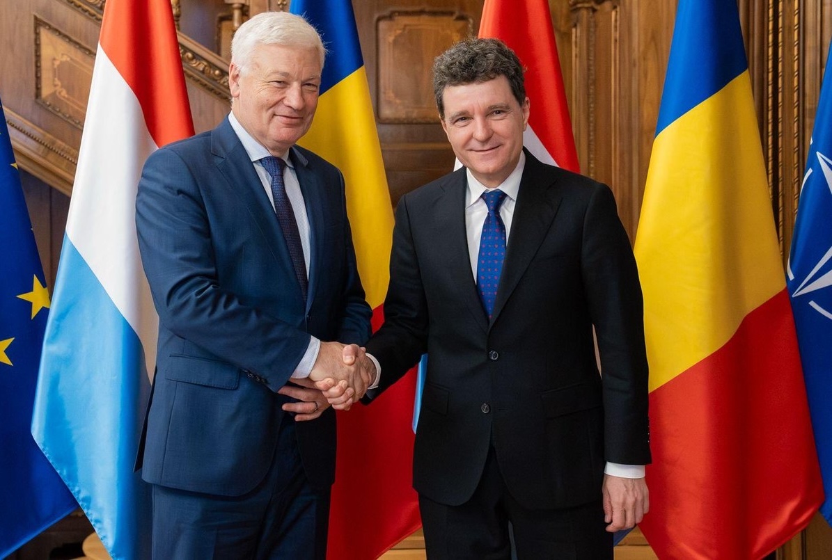 Nicușor Dan, întrevedere cu președintele Parlamentului din Luxemburg: contracararea dezinformării, printre temele discutate