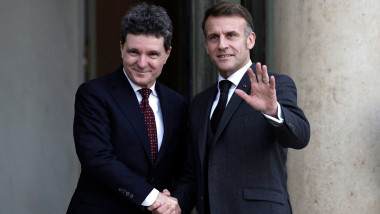 Nicușor Dan și Emmanuel Macron