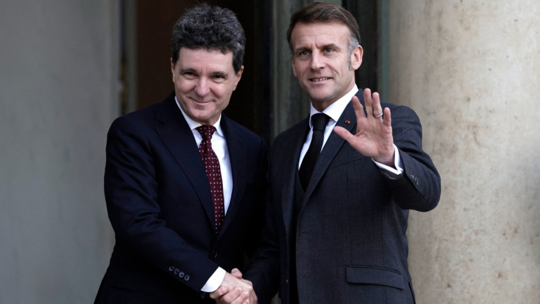 Nicușor Dan și Emmanuel Macron