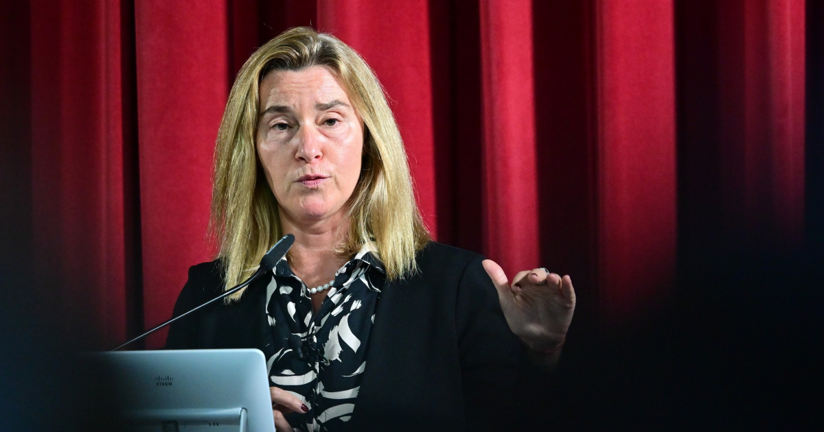 Fosta șefă a diplomației UE, Federica Mogherini, reținută în Belgia.