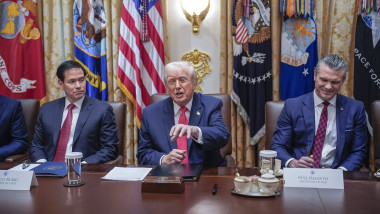 m rubio, d trump si p hegseth la masa, raspund presei