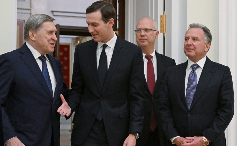 Jared Kushner- Steve Witkoff - Kirill Dmitriev - Iuri Ușakov- decembrie 2025