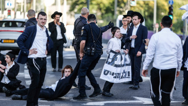 Protest against military conscription in Jerusalem - 02 Jun 2024