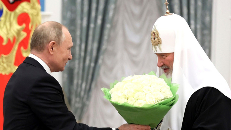 patriarhul Kirill și Vladimir Putin