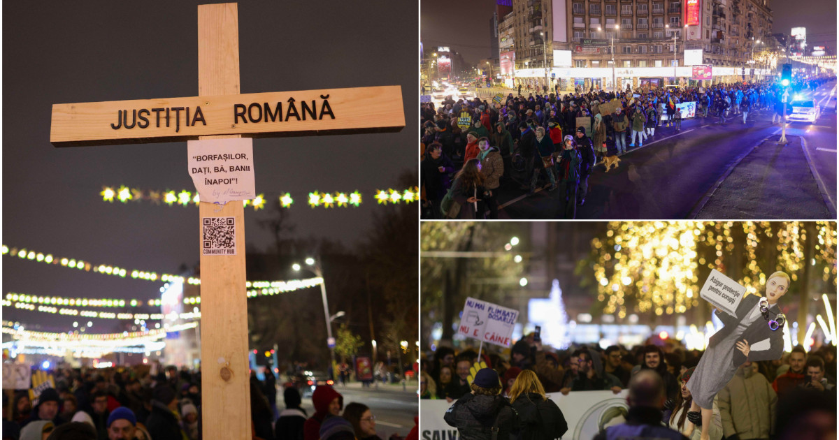 Proteste pentru independența justiției, a cincea zi la rând. Mii de manifestanți cer demisii în vârful sistemului judiciar