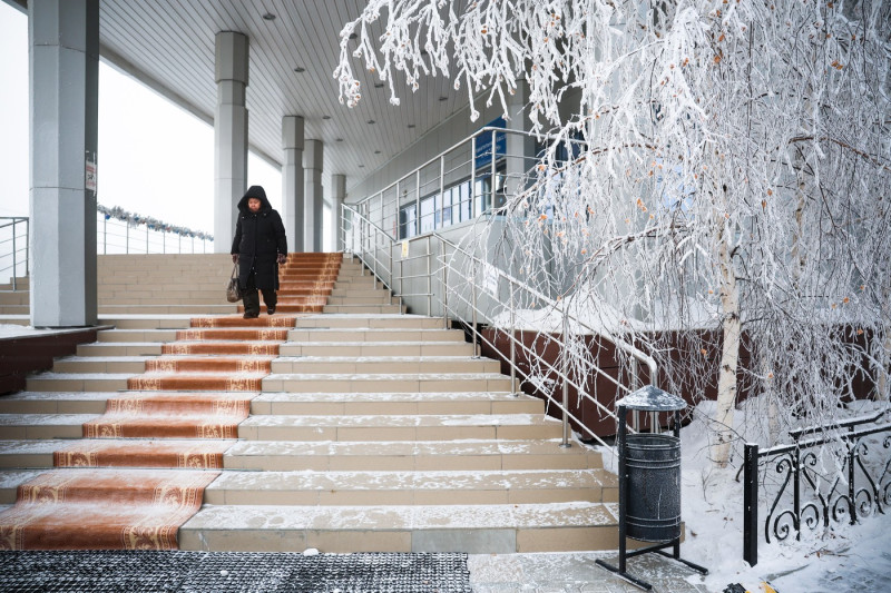 Frosty Weather In Yakutsk, Russia