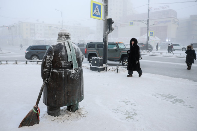 Frosty Weather In Yakutsk, Russia
