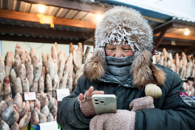 Frosty Weather In Yakutsk, Russia