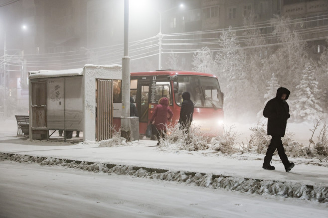 Frosty Weather In Yakutsk, Russia