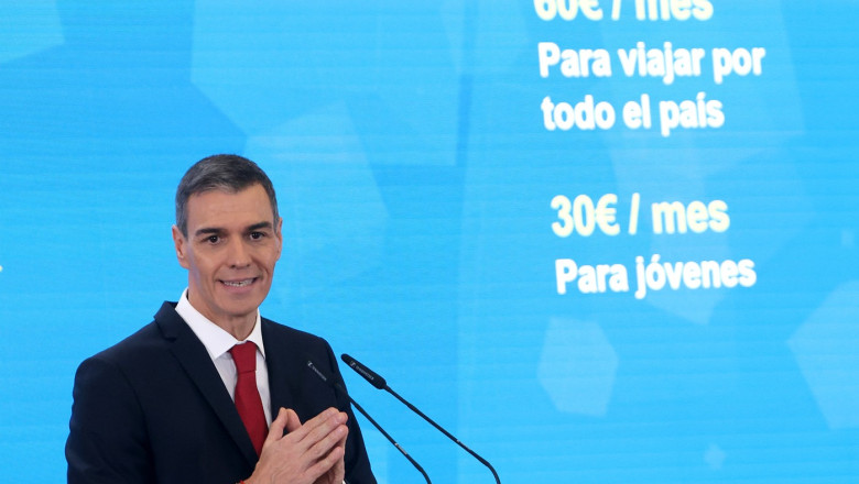 Spanish Prime Minister Pedro Sánchez, in press conference