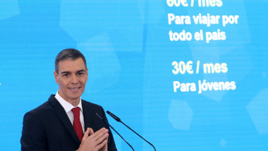 Spanish Prime Minister Pedro Sánchez, in press conference