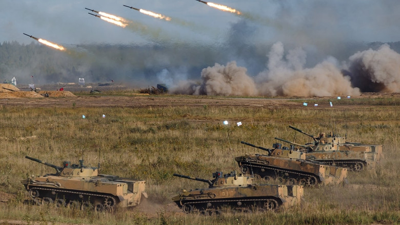 Russian And Belarussian Troops Conduct Major Military Exercises
