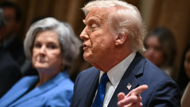 Susie Wiles și Donald Trump.