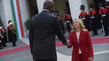 Rome, 11 December, 2025 - Prime Minister Giorgia Meloni receives Daniel Francisco Chapo, President of Mozambique