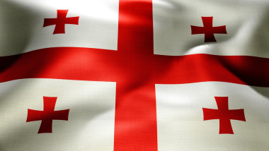 Flag of Georgia waving high resolution 10K+ size