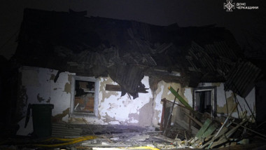 casa distrusa-atac rusia -Cerkasî