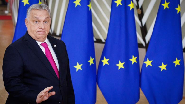 v orban face un gest cu mana