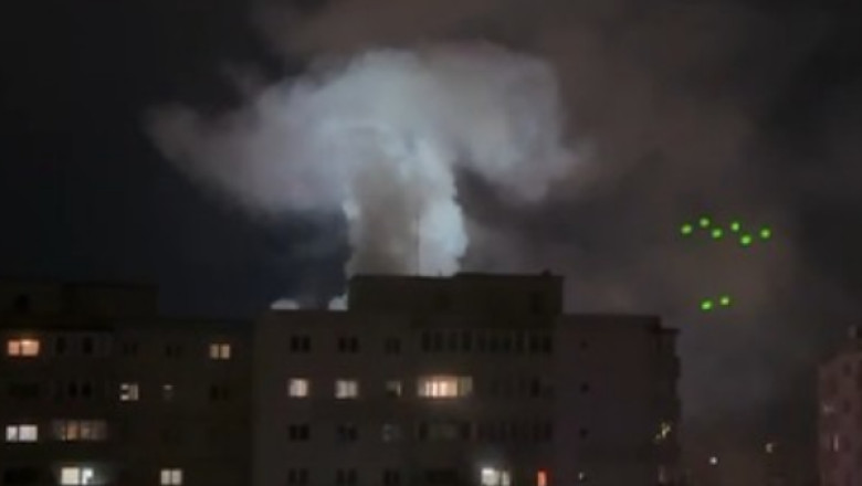 Incendiu într-un apartament situat la etajul al optulea al unui bloc din Braşov. Un bărbat a suferit arsuri pe faţă şi pe membre