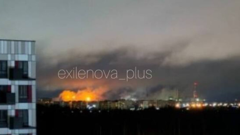 Explozia de la uzina chimică Akron. Foto X