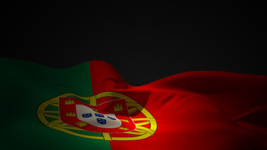 Portugal flag waving