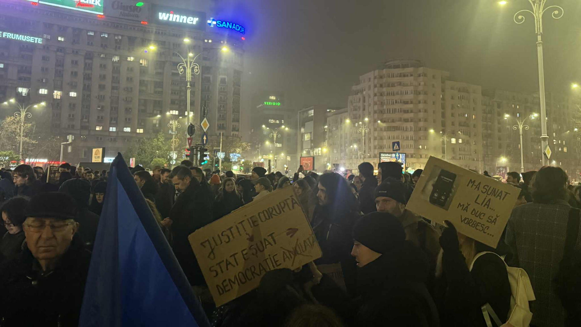 Miting în Piața Victoriei după filmul Recorder: demiteri cerute în fruntea Justiției