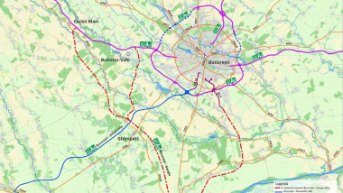harta cnir drum expres bucuresti centura