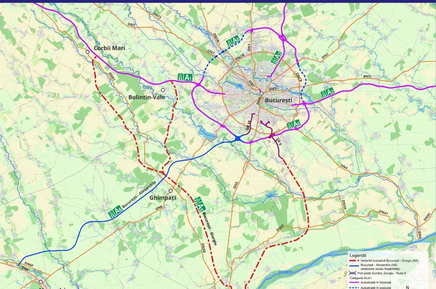 Încep pregătirile pentru drumul de mare viteză care va lega Bucureștiul de Bulgaria. Ce variante sunt luate în calcul