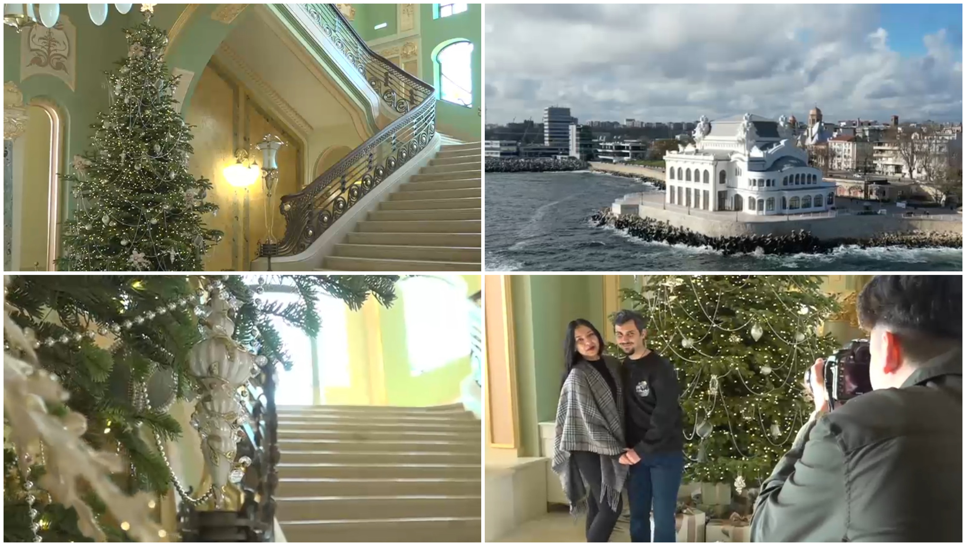 Spiritul Crăciunului a ajuns și în Cazinoul din Constanța. Cum arată decorul de sărbătoare: „Are un iz regal”