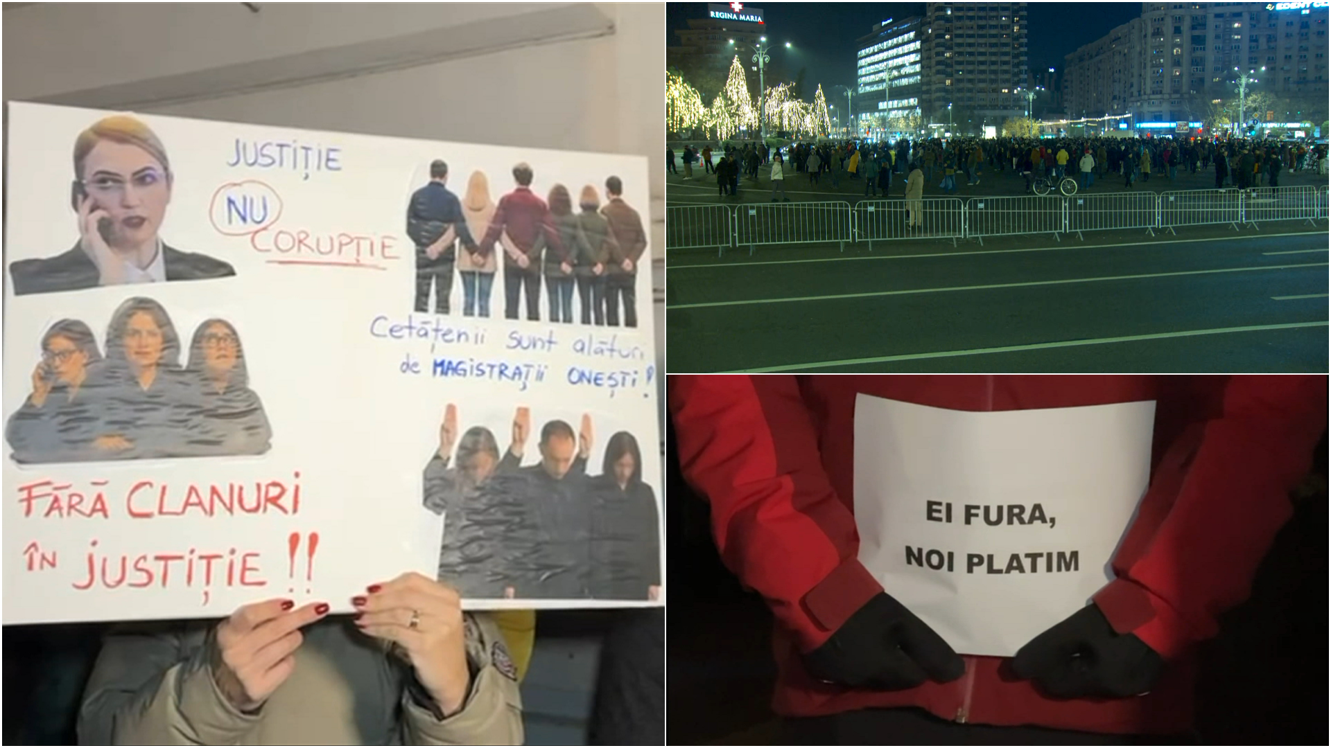 Protestele pentru independența justiției continuă. Românii ies în stradă pentru a patra zi la rând