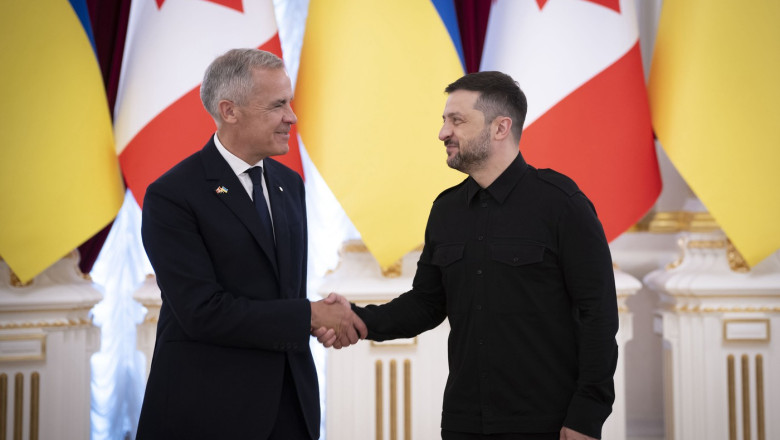 Volodimir Zelenski a ajuns în Canada. Se întâlnește cu premierul Mark Carney, apoi discută cu liderii europeni
