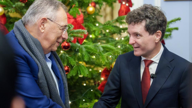 Nicușor Dan s-a întâlnit cu George Iacobescu, românul care a dezvoltat cartierul financiar al Londrei: „O sursă de inspirație”