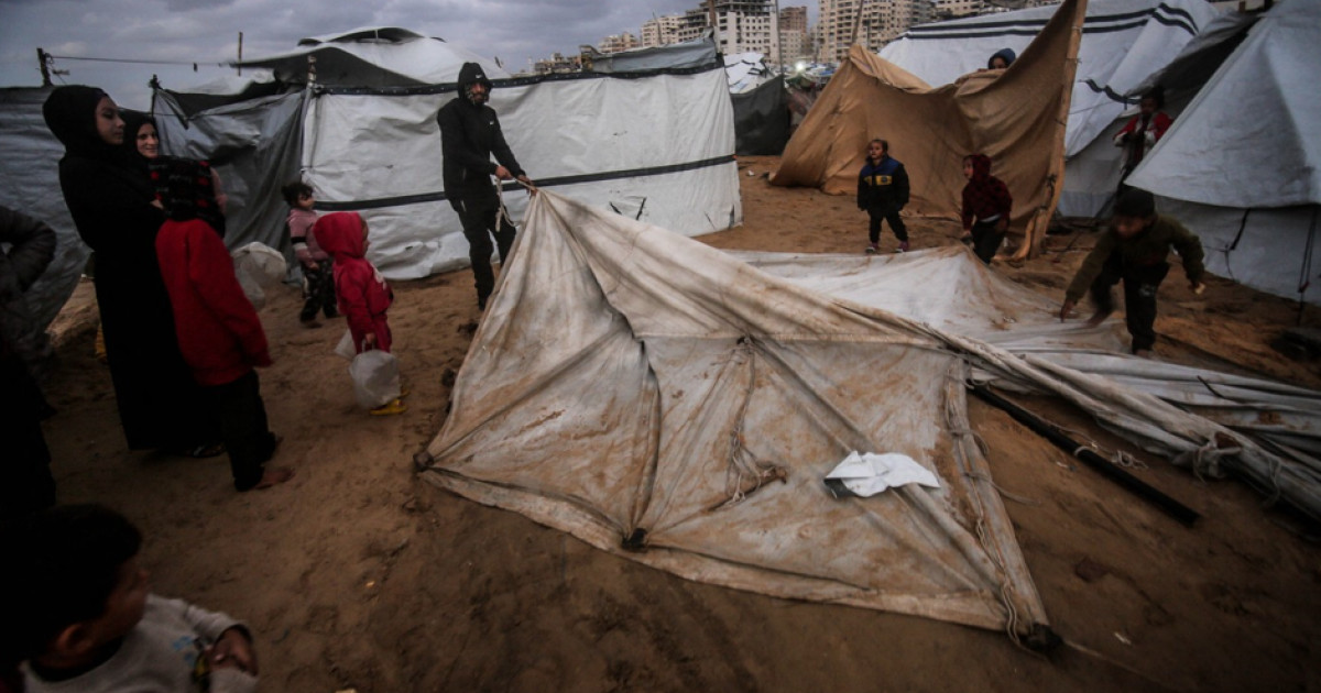 Furtună devastatoare în Gaza, prognoză sumbră