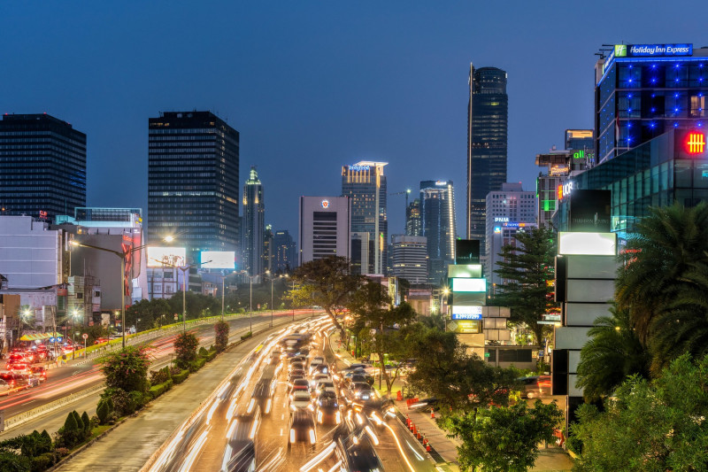 City skyline, Jakarta, Java, Indonesia