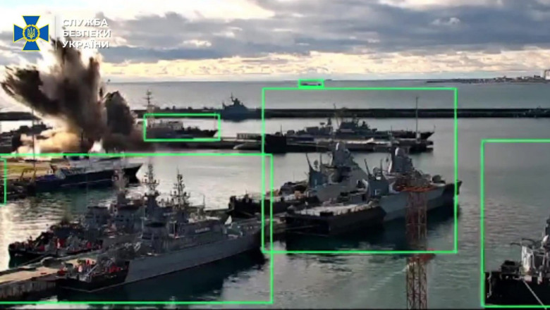 VIDEO  Serviciul de Securitate al Ucrainei, noi detalii despre operațiunea specială din Novorossiisk, care a dus la lovirea submarinului Kilo