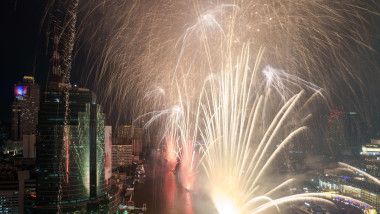 New Year Fireworks in Bangkok