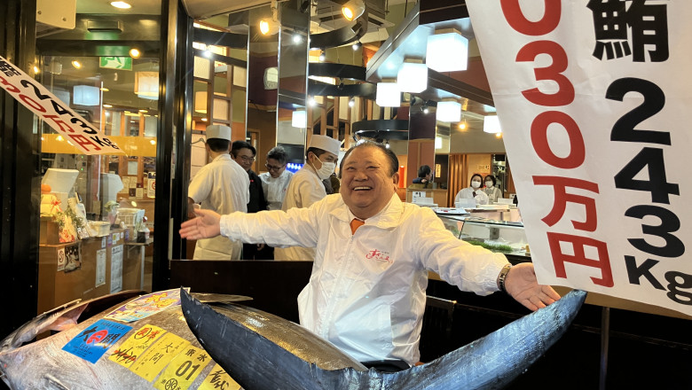 VIDEO  Licitație record în Japonia: Un pește de 243 de kilograme a fost vândut cu 2,8 milioane de euro