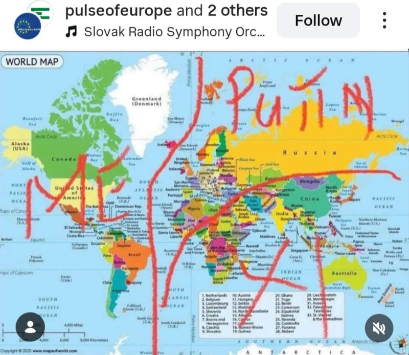 Harta pe care Kirill Dmitriev a repostat-o pe X